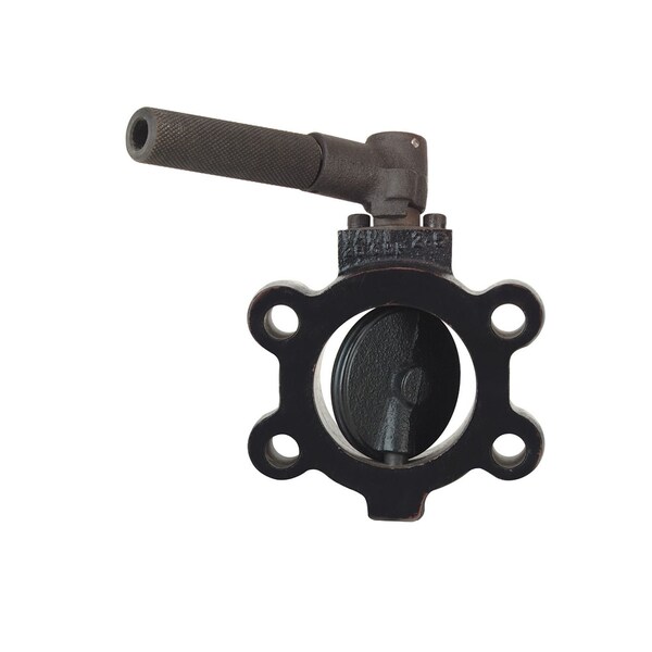 Butterfly valve, 2" S.A.E. flange size.